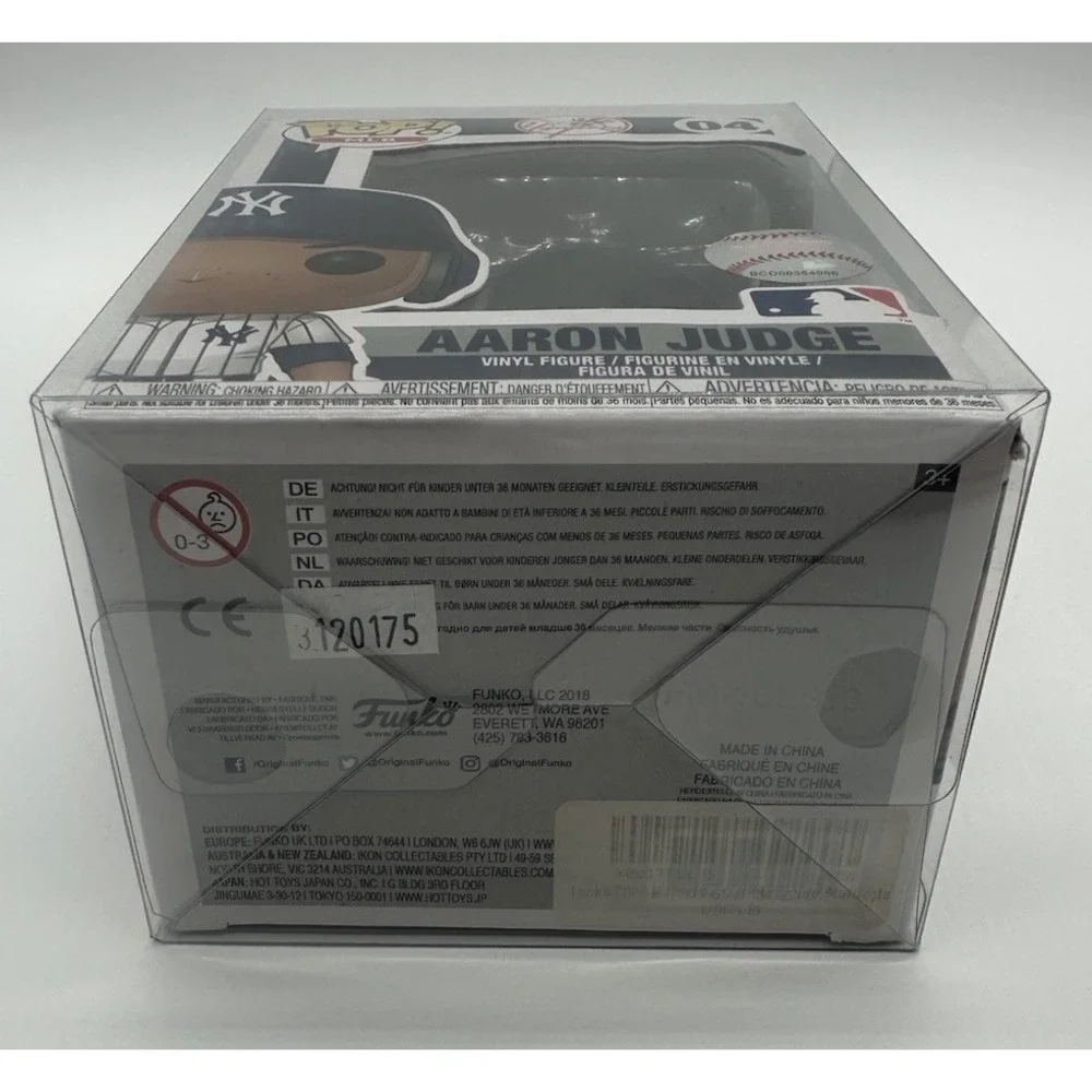 FUNKO POP! MLB AARON JUDGE NEW YORK YANKEES VINYL FIGURE #04 BRAND NEW W/CASE